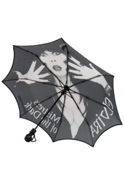 Skull Handle Elvira Classic Logo Umbrella -Vampirefreaks Sale Store halloween umbrella 51859077 acb9 4db4 a544 96613f54976d