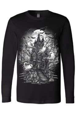 Haunted Treehouse T-shirt -Vampirefreaks Sale Store haunted house longsleeve blank sleeves
