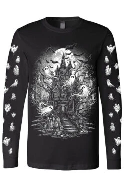 Haunted Treehouse T-shirt -Vampirefreaks Sale Store haunted house longsleeve ghost sleeves