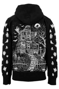 Haunted Mansion Hoodie [WHITE] -Vampirefreaks Sale Store haunted mansion hoodie white zipper or pullover mens outerwear 186932