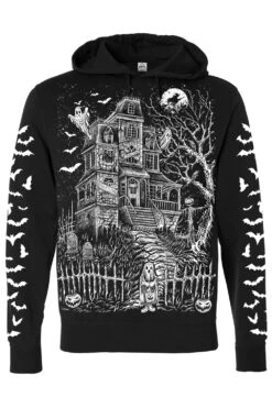Haunted Mansion Hoodie [WHITE] -Vampirefreaks Sale Store haunted mansion hoodie white zipper or pullover mens outerwear 263136