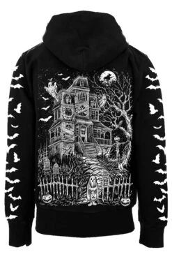 Haunted Mansion Hoodie [WHITE] -Vampirefreaks Sale Store haunted mansion hoodie white zipper or pullover mens outerwear 294491