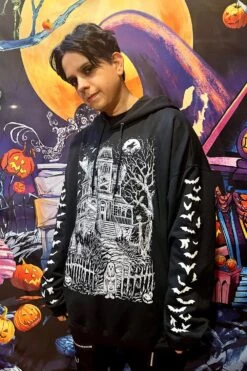 Haunted Mansion Hoodie [WHITE] -Vampirefreaks Sale Store haunted mansion hoodie white zipper or pullover mens outerwear 695943