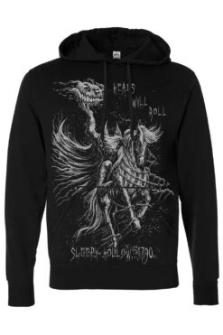 Headless Horseman Hoodie [Gray] -Vampirefreaks Sale Store headless horseman hoodie gray mens outerwear 870118
