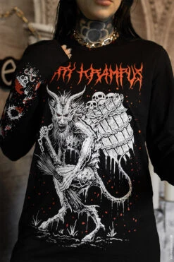 Merry Krampus T-shirt -Vampirefreaks Sale Store heavy metal christmas shirt bb2ef11e 08c9 4a3e 9c29 f7a3a1ef2bda