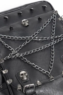 Catacombs Spiked Vegan Leather Backpack -Vampirefreaks Sale Store heavymetal backpack