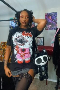 Hell Kitty T-shirt -Vampirefreaks Sale Store hell kitty t shirt graphic t shirt 484837