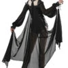 High Priestess Mesh Cloaked Harness -Vampirefreaks Sale Store high priestess cloaked harness womens outerwear 610881