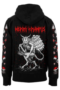 Merry Krampus Hoodie -Vampirefreaks Sale Store hoodie back resize xmas