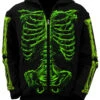 Zombie Rot Skeleton Hoodie [Monster Green]