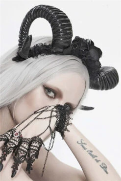 Horned Goddess Headband 11 Horned Goddess Headband -Vampirefreaks Sale Store horned goddess headband hats scarves headwear 116668
