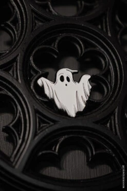 Ghostie Enamel Pin -Vampirefreaks Sale Store horror badge