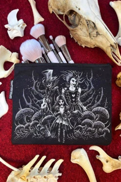 Malice In Wonderland Makeup Bag -Vampirefreaks Sale Store horror pouch bag