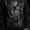 Monster Love: Frankenstein & Bride Hoodie [Graveyard Gray]