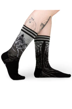 Death On A Pale Horse Crew Socks