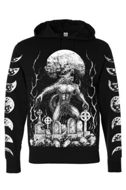 Howl At The Moon Werewolf Hoodie -Vampirefreaks Sale Store howl at the moon werewolf hoodie zipper or pullover mens outerwear 116445