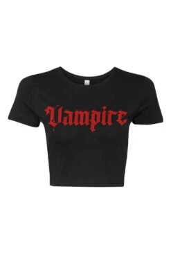 I'm A Vampire Crop Top -Vampirefreaks Sale Store im a vampire crop top womens graphic tees 902021