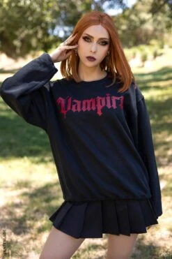 I'm A Vampire Sweatshirt -Vampirefreaks Sale Store im a vampire sweatshirt mens outerwear 293496