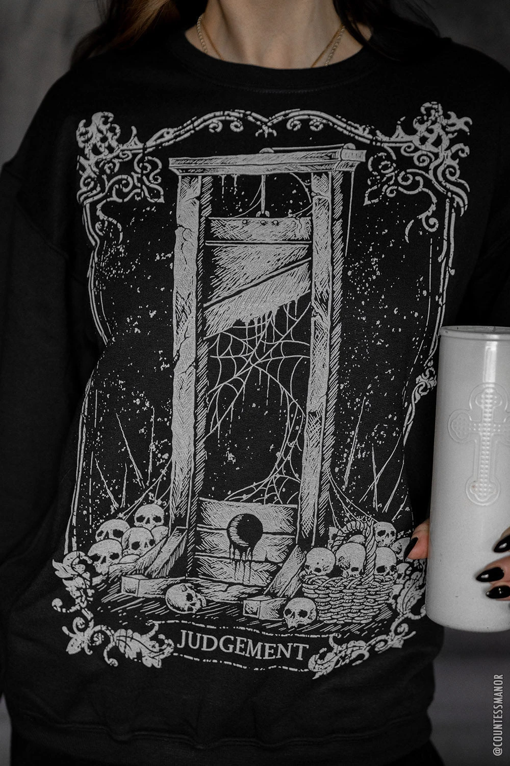 Judgement Guillotine Tarot Card Sweatshirt 1 Judgement Guillotine Tarot Card Sweatshirt