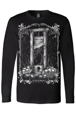 Judgement Guillotine Tarot Card T-shirt -Vampirefreaks Sale Store judgement guillotine tarot card t shirt graphic t shirt 647020