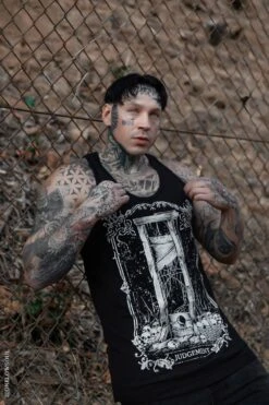 Judgement Guillotine Tarot Card T-shirt -Vampirefreaks Sale Store judgement guillotine tarot card t shirt graphic t shirt 815775