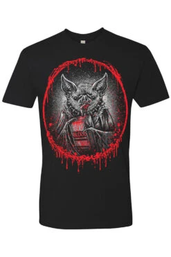 Bat Blood Snack Time T-shirt -Vampirefreaks Sale Store juice box bat tshirt