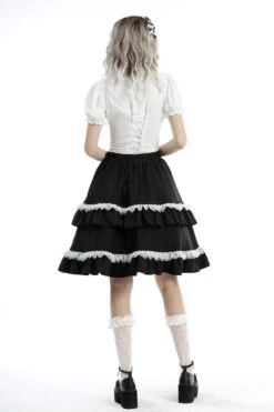 Ghost Manor Puff Sleeve Top 17 Ghost Manor Puff Sleeve Top -Vampirefreaks Sale Store kawaii blouse