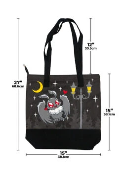 Cute Mothman Canvas Tote Bag -Vampirefreaks Sale Store kawaii cute purse