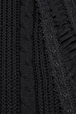 Siren's Wail Distressed Lace-Up Skirt 14 Siren's Wail Distressed Lace-Up Skirt -Vampirefreaks Sale Store knitted skirt