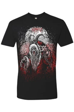 Naughty List Krampus Tee [Multiple Styles Available] -Vampirefreaks Sale Store krampus horror goth xmas tshirt