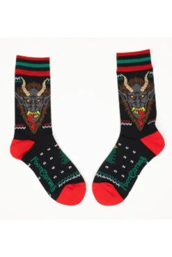 Krampus Sweater Crew Socks -Vampirefreaks Sale Store krampus novelty socks