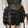 Cabinet Of Curiosities Layered Ruffle Skirt -Vampirefreaks Sale Store lace ruffled skirt
