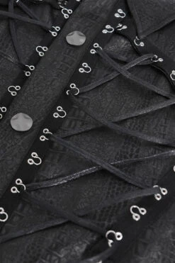 Serpentine Lace-Up Tank Top -Vampirefreaks Sale Store lace up vest a7747da3 c35f 4599 8dbb f9befbf153c6