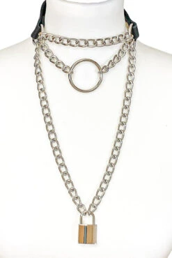 Layered Chain Choker Necklace