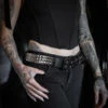 Citadel Pyramid Stud Belt [Genuine Leather] -Vampirefreaks Sale Store leather eyelet belt 43bd4f3f a51a 46af a38f ffe63c9914c3