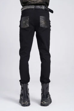 Leviathan Distressed Punk Pants -Vampirefreaks Sale Store leather grunge pants