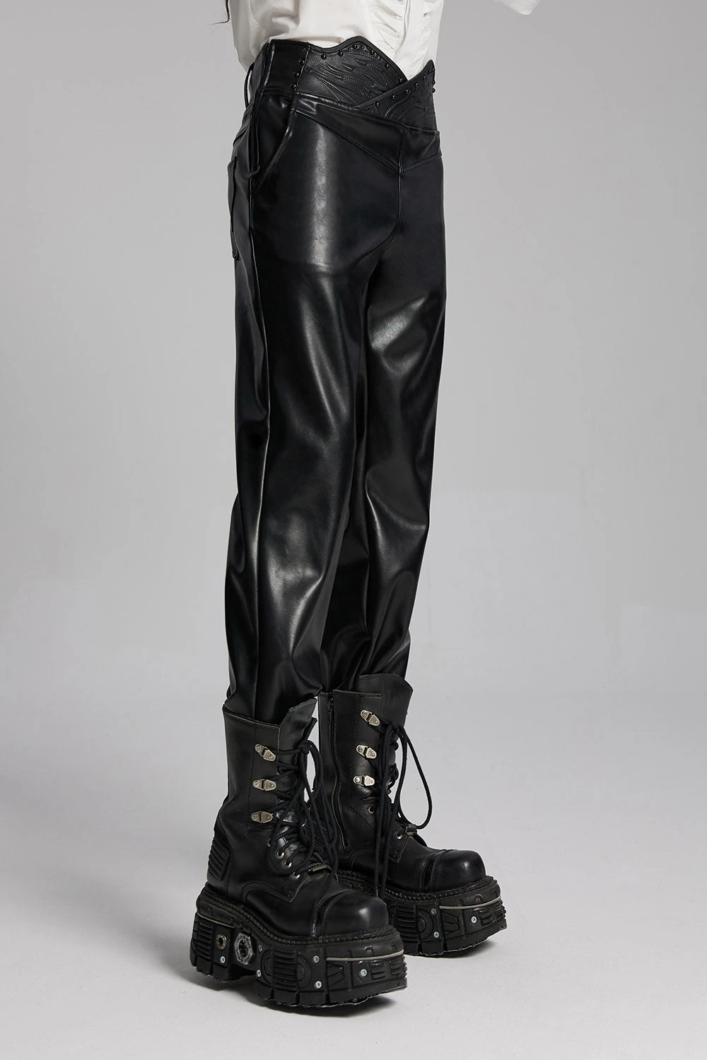 Badlands Studded Vegan Leather Moto Pants 5 Badlands Studded Vegan Leather Moto Pants - Image 5