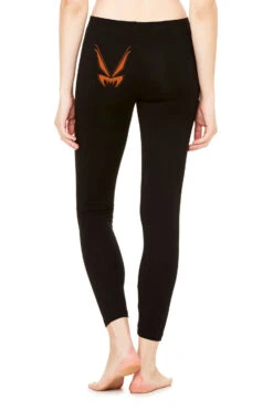 Possessed Pumpkin Patch Leggings -Vampirefreaks Sale Store leggings back orange vf logo