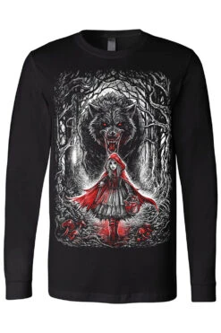 Little Dead Riding Hood T-shirt -Vampirefreaks Sale Store little red riding hood longsleeve tshirt