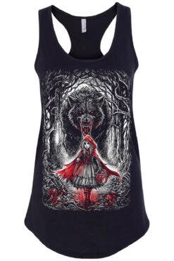 Little Dead Riding Hood T-shirt -Vampirefreaks Sale Store little red riding hood racerback tanktop