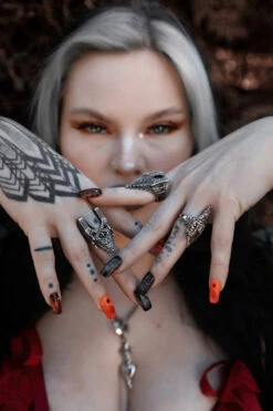 Phantom Pillars Ring -Vampirefreaks Sale Store lively ghosts