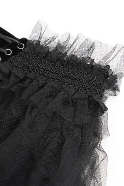 Wither Lace-Up Shorts With Layered Mesh Train -Vampirefreaks Sale Store lolita clothing 4b089aa6 61d5 4045 b533 4cd5c5b8a921