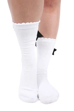 White Ribbon Socks -Vampirefreaks Sale Store lolita socks