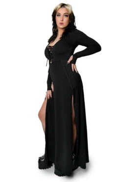 Morticia Maxi Dress -Vampirefreaks Sale Store long gown