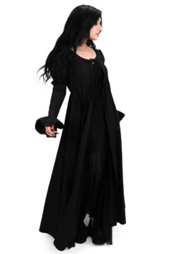 Ellen Puff Sleeve Duster 18 Ellen Puff Sleeve Duster -Vampirefreaks Sale Store long puff shoulder cardigan