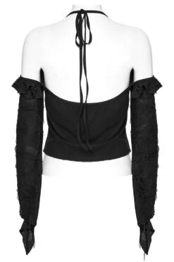 Forest Witch Long Sleeve Halter Top -Vampirefreaks Sale Store long sleeve witch top