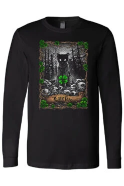 Lucky Cat Tarot T-shirt -Vampirefreaks Sale Store lucky cat st patricks day longsleeve tshirt