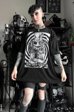 Mad As A Hatter T-shirt -Vampirefreaks Sale Store mad hatter gothic top