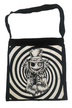 Shoulder Sling Zipper Tote Bag -Vampirefreaks Sale Store mad hatter shoulder tote