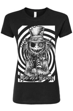 Mad As A Hatter T-shirt -Vampirefreaks Sale Store mad hatter womens tshirt
